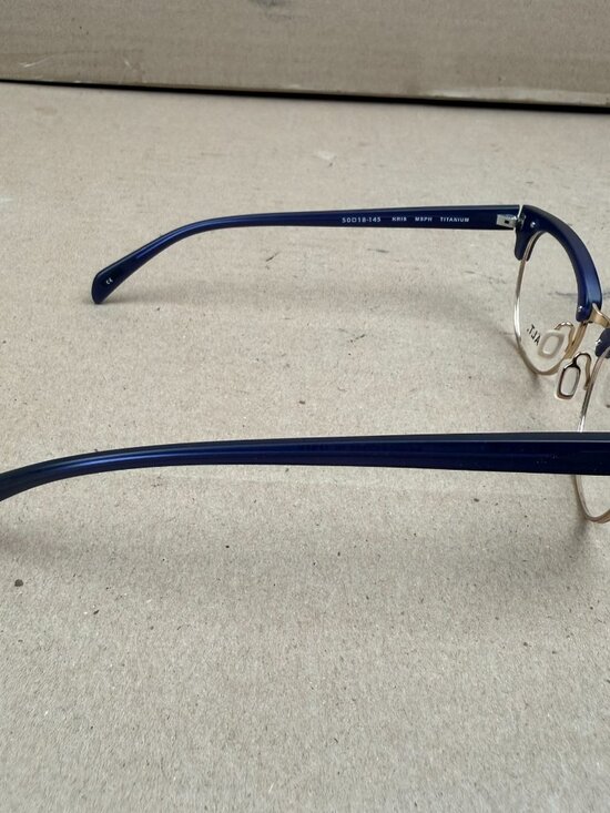 SALT. Kris Titanium Eyeglasses Blue Gold Handcrafted in Japan 50-18-145 main image 8